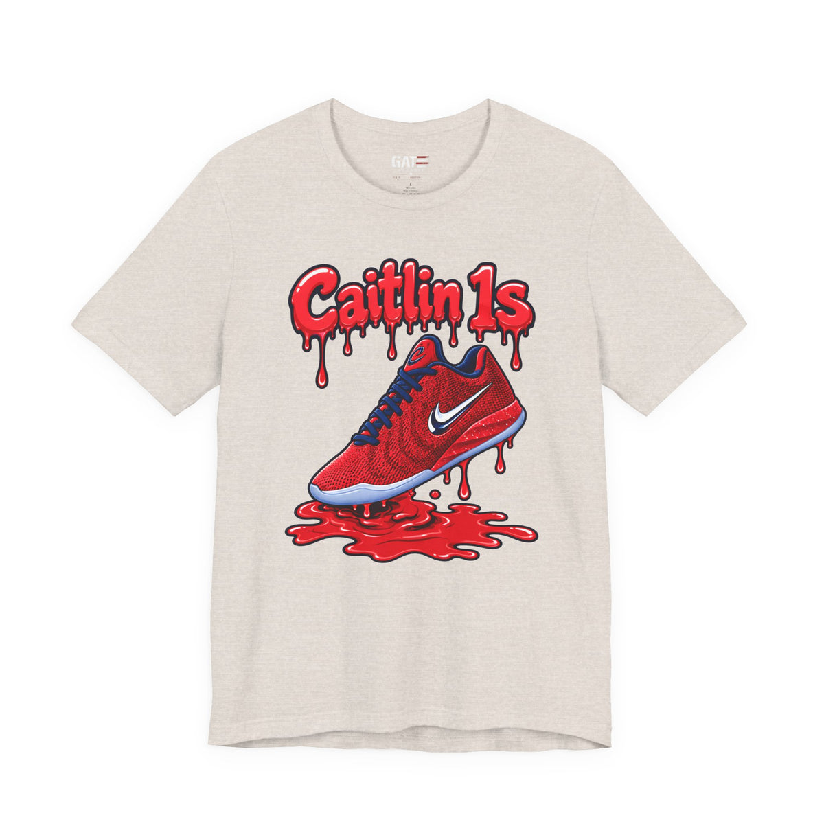 Caitlin Clark Caitlin 1s USA Reds Paint Sneaker Shirt