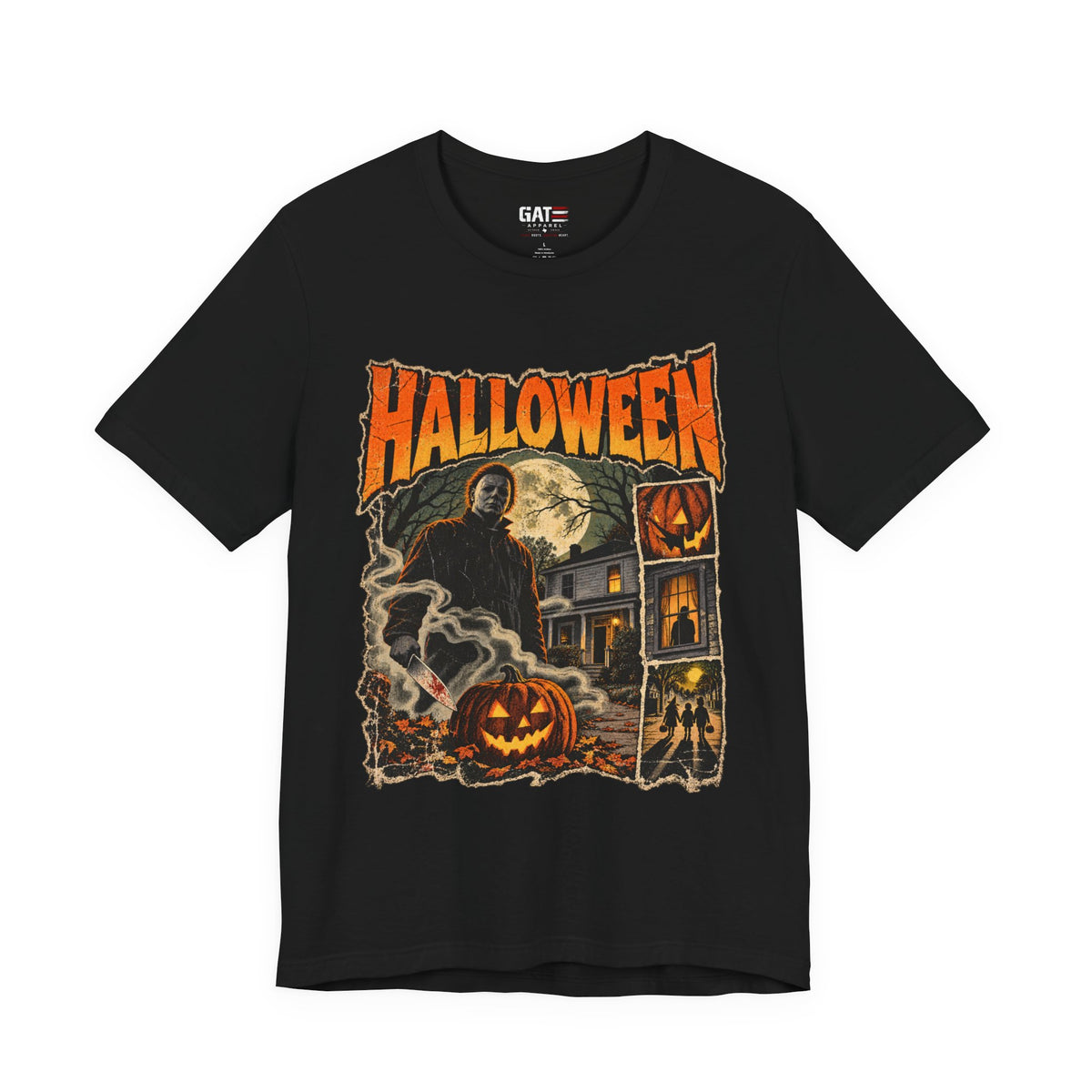 Halloween Haunted House Shirt | Grim Reaper Pumpkin Tee