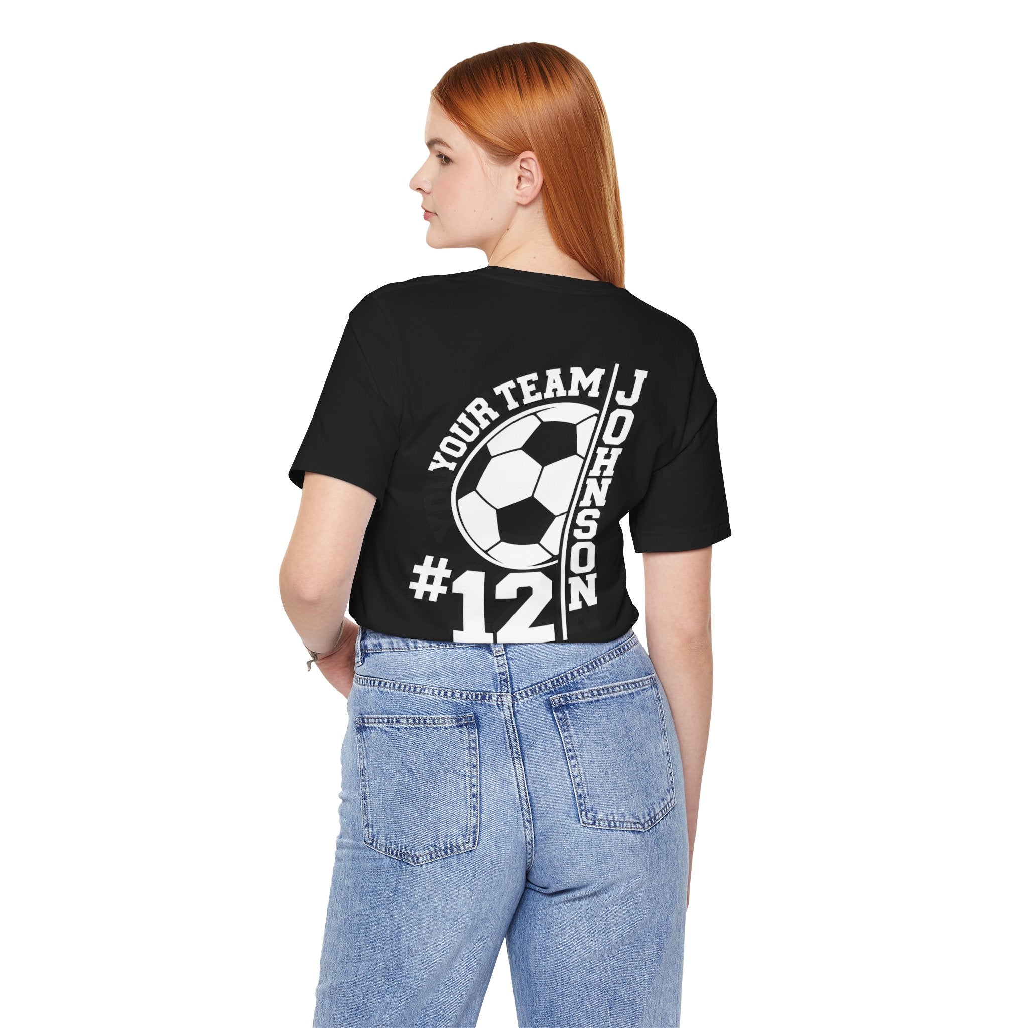 Soccer Mom Tee — Personalized Back Number & Name Soccer Shirt