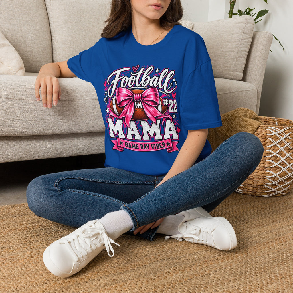 Personalized Football Mom Player Shirt | Custom Name & Number
