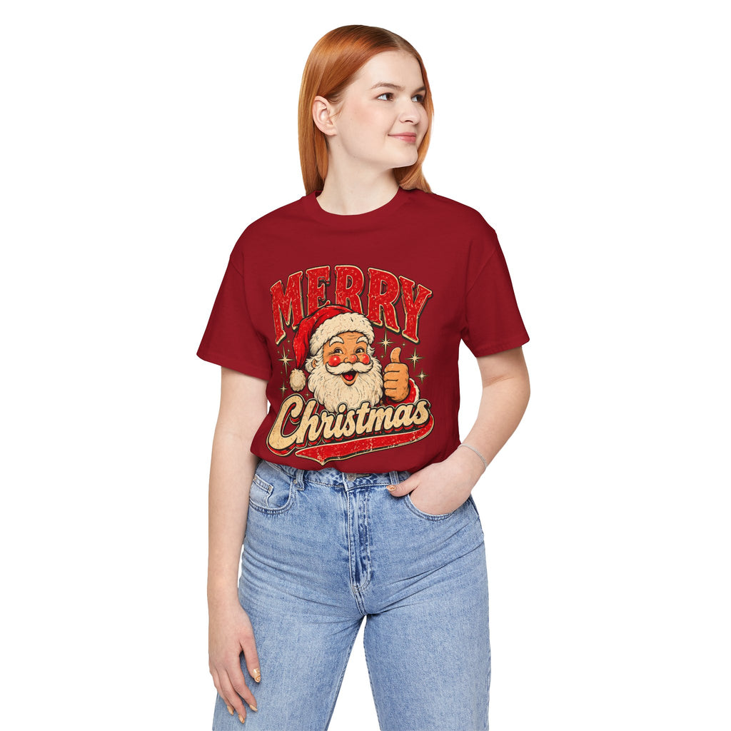 Merry Christmas Santa T-Shirt — Vintage Holiday Graphic Tee