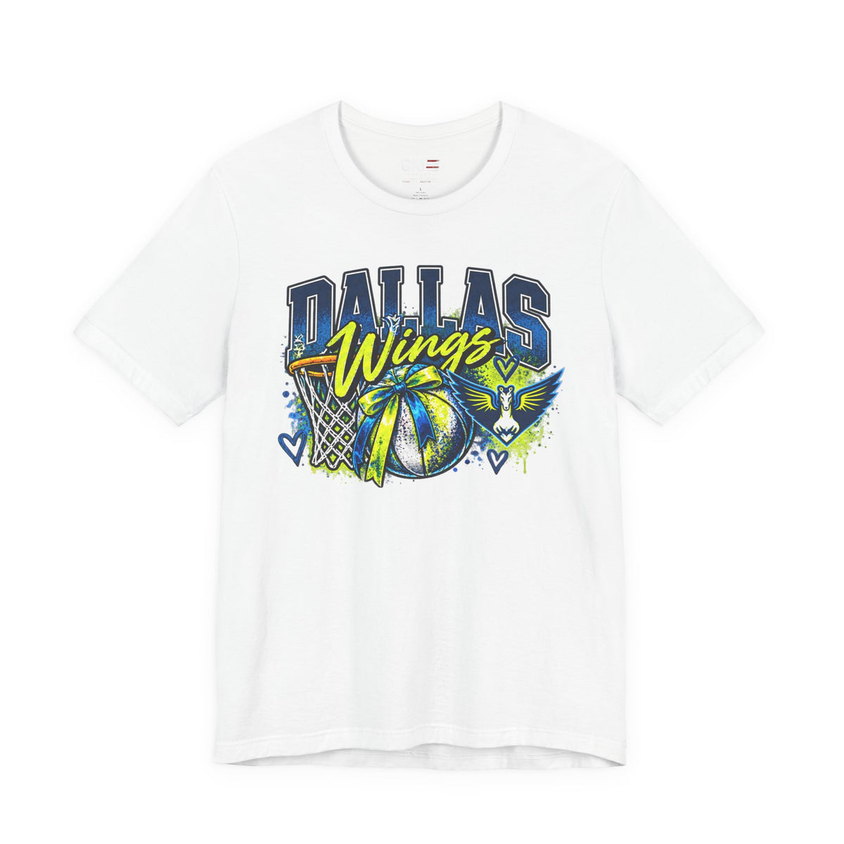 Dallas women's basketball fan tee mockup