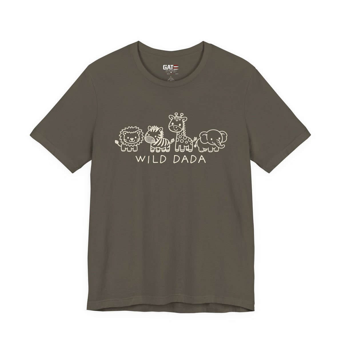 Wild Dada Safari Animal T-Shirt – Cute Graphic Tee for Dads