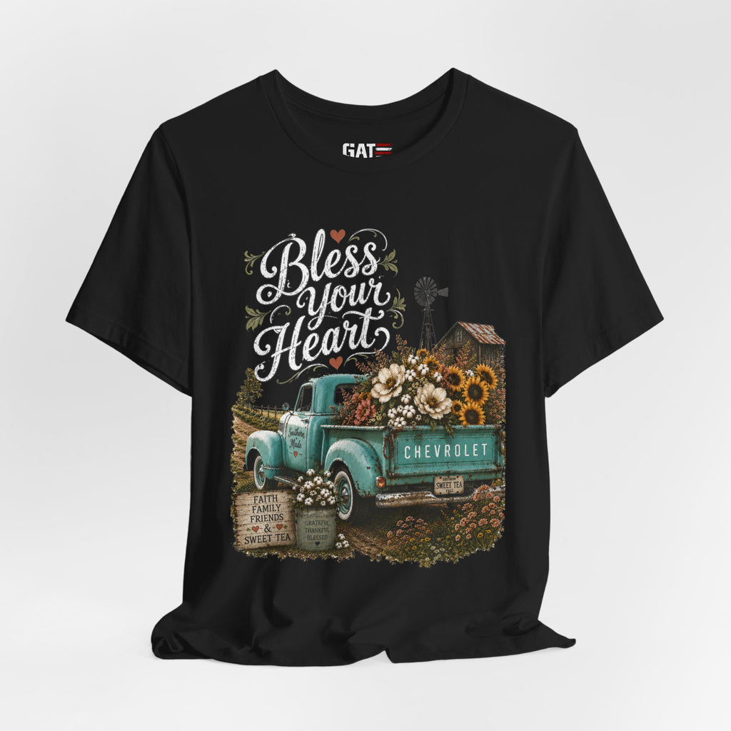 Funny Southern Shirt, Bless Your Heart Tee, Southern Humor Graphic Tee, Magnolia Floral Shirt, Country Girl Gift, Farmhouse Style Tee