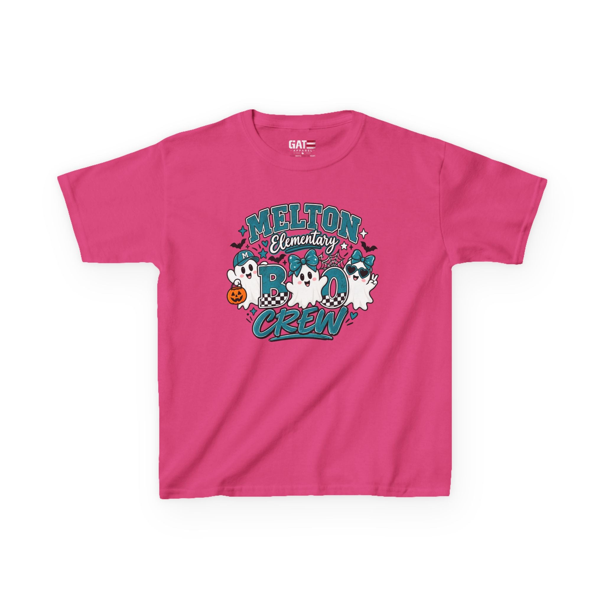 Melton Elementary Kids Boo Crew' Halloween T-Shirt