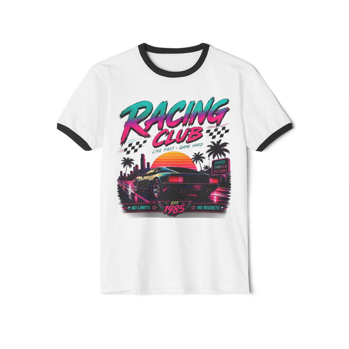 Racing Club Ringer Shirt | 1980s Sports Car Tee