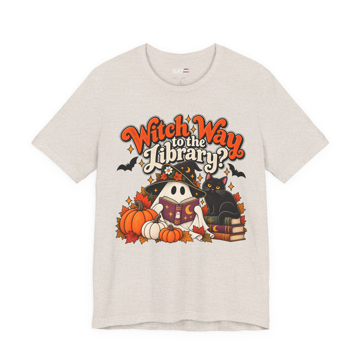 Witch Way to the Library Halloween Shirt | Book Lover Tee