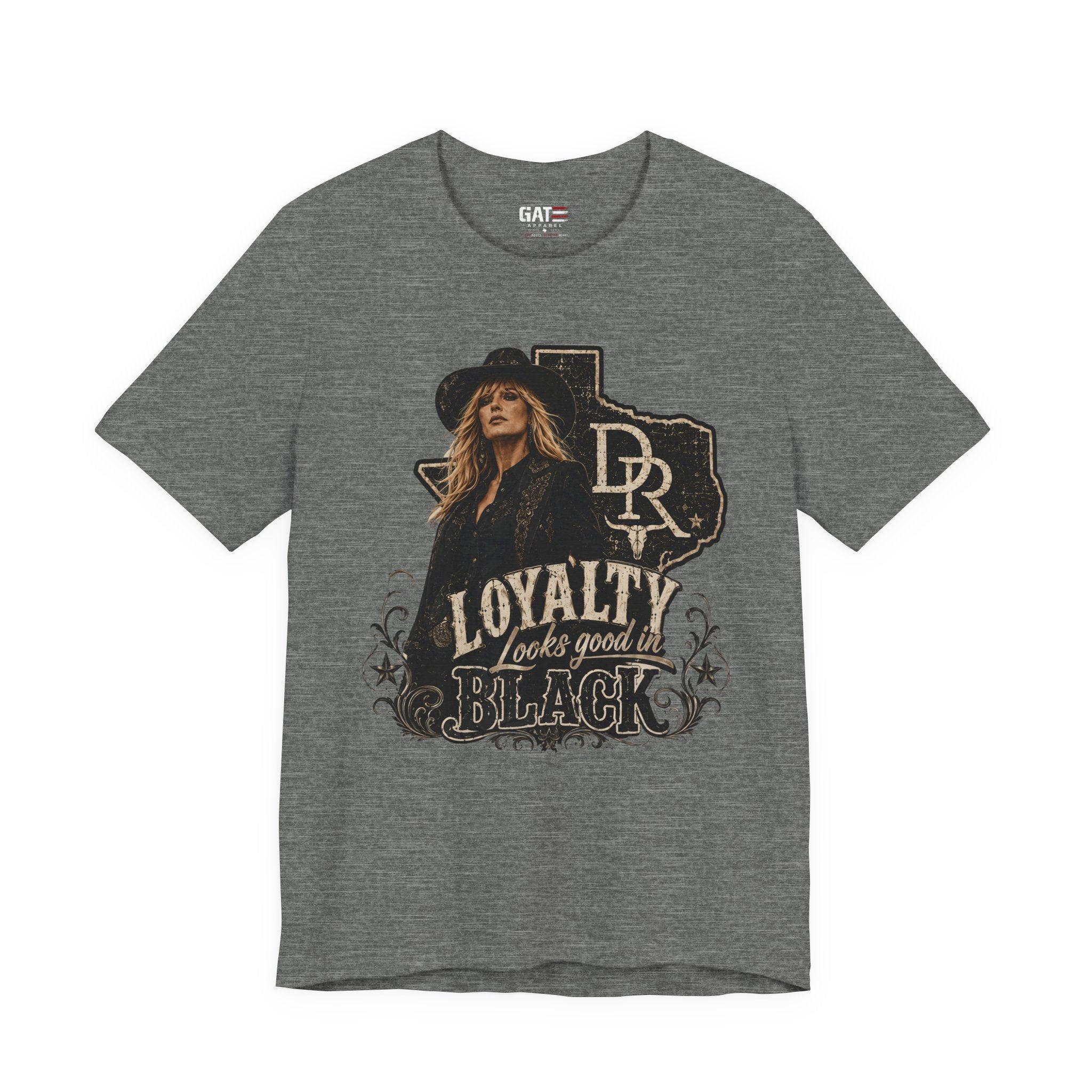 Beth Dutton|Loyalty Looks Good in Black Tee — Texas Country Music Graphic T-Shirt