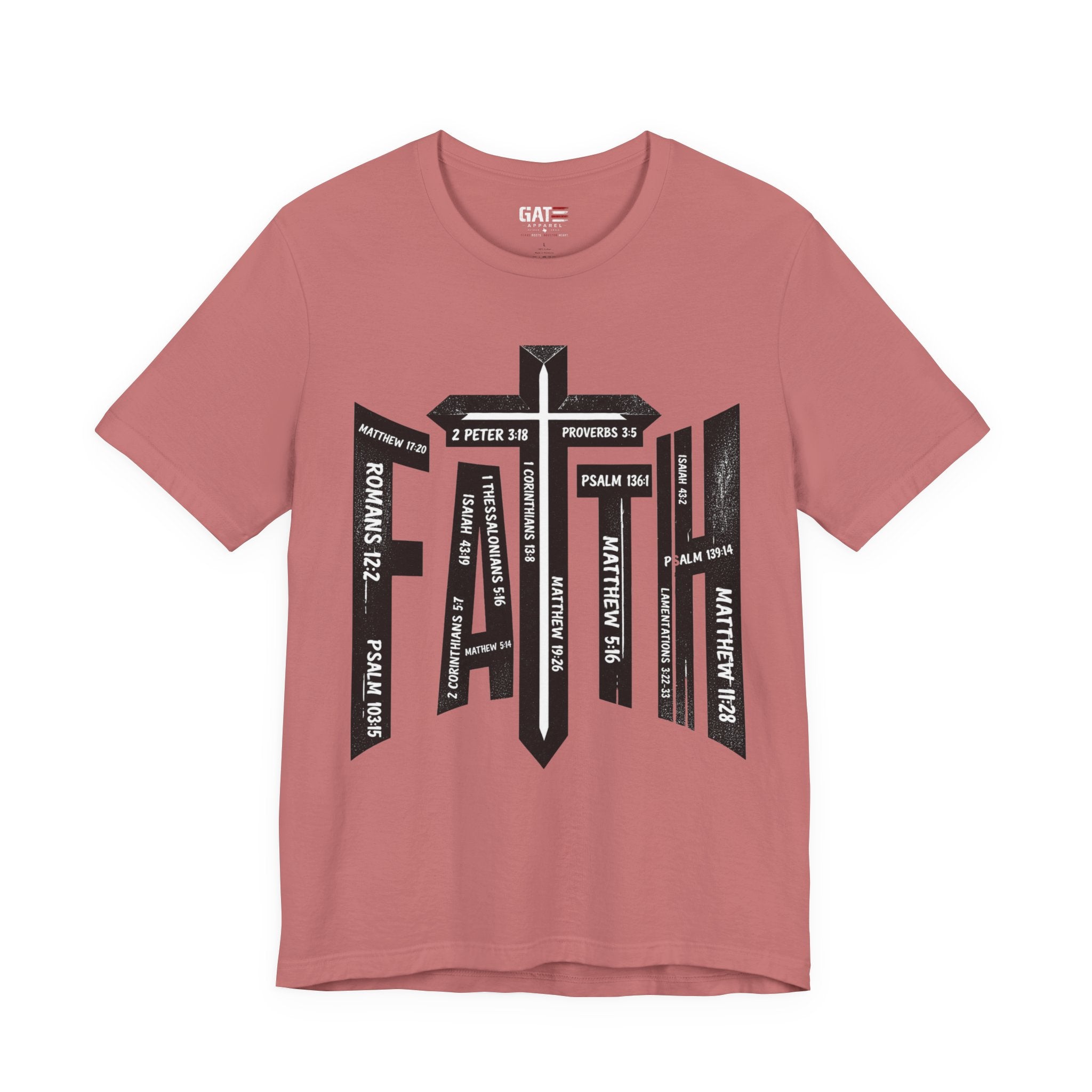 Faith Cross T-Shirt – Bible Verse Reference Graphic Tee