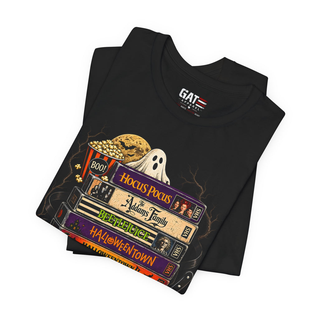 Halloween Movie Stack Shirt | Spooky Classics Tee