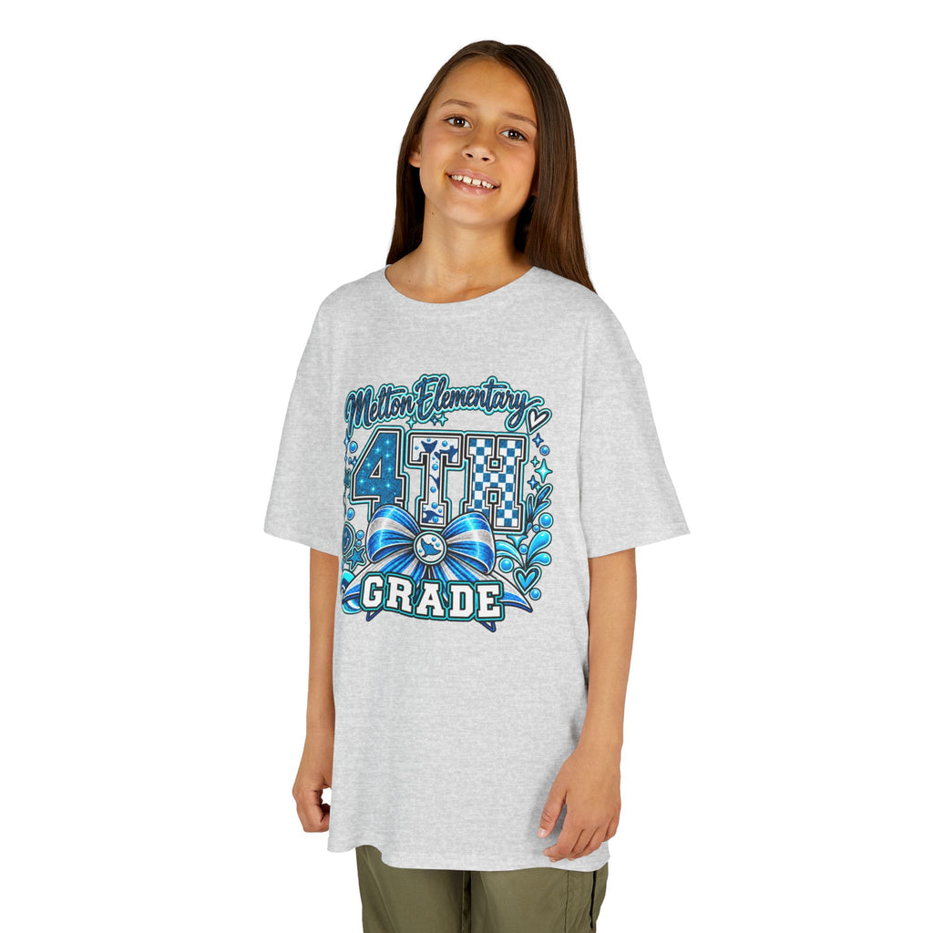 Melton 4th Grade Kids T‑Shirt — Ribbon Design