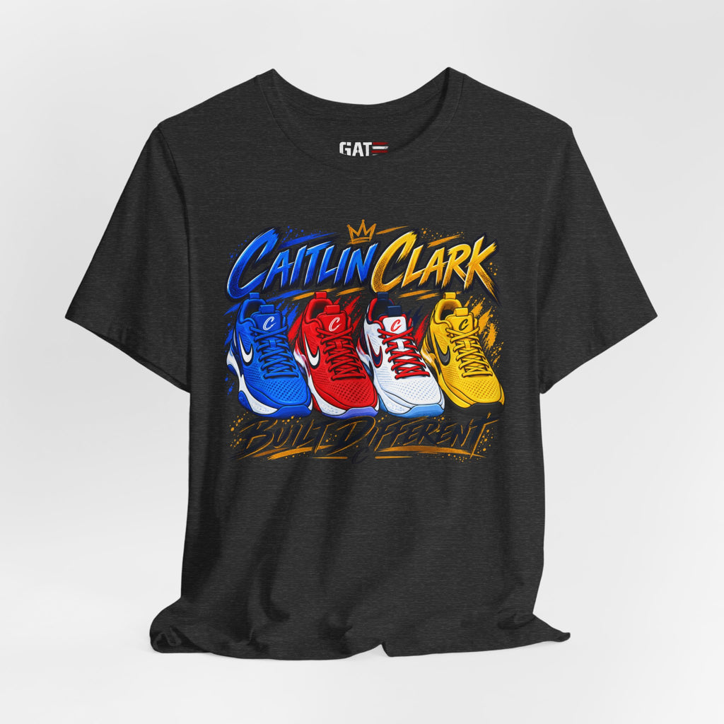 Caitlin Clark Built Different Sneaker Shirt | Indiana Fever Tee