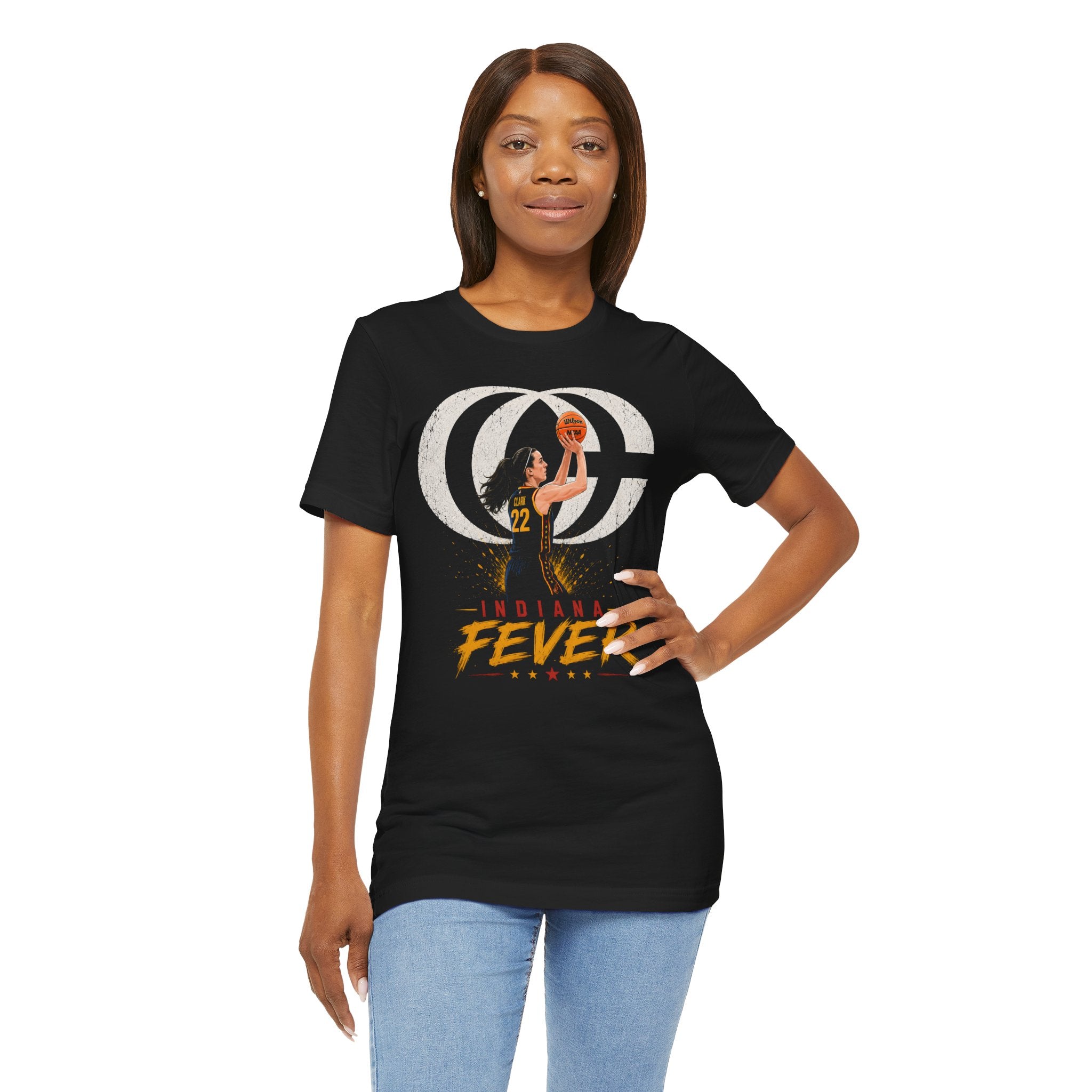 Caitlin Clark Basketball Tee|CC Monigram|Indiana #22 Shooter Graphic T-Shirt
