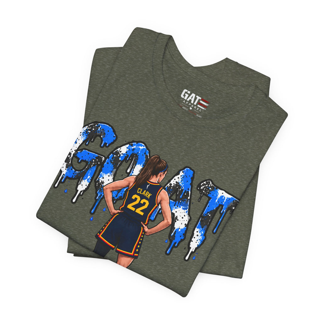 Caitlin Clark Caitlin 1s GOAT Blue Paint Sneaker Shirt