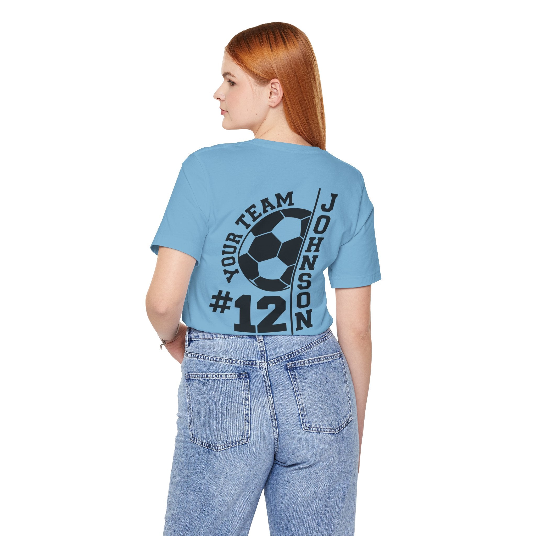 Soccer Mom Tee — Personalized Back Number & Name Soccer Shirt