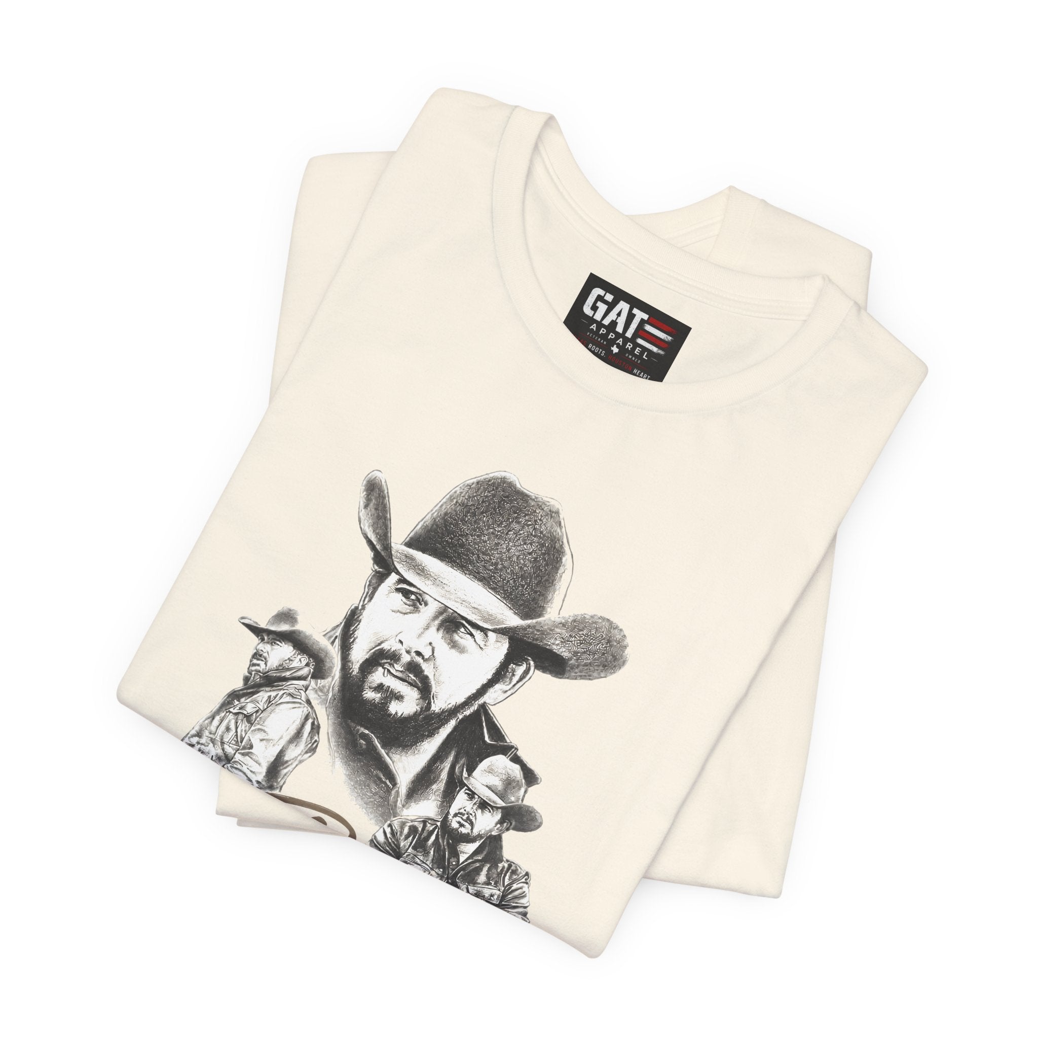 Get Ripped Yellowstone Inspired Cowboy Graphic Tee | Dutton Ranch Shirt