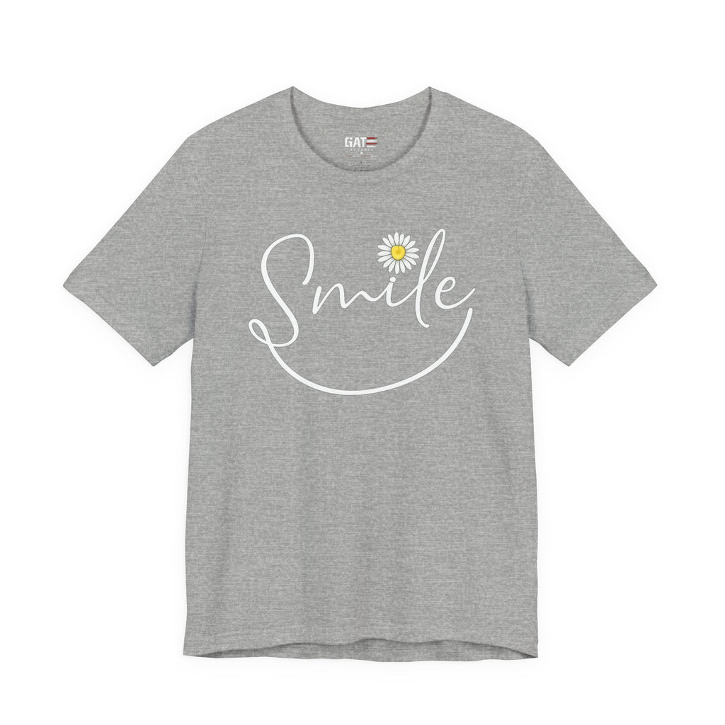 Smile Daisy Tee — Women's Floral Graphic T-Shirt