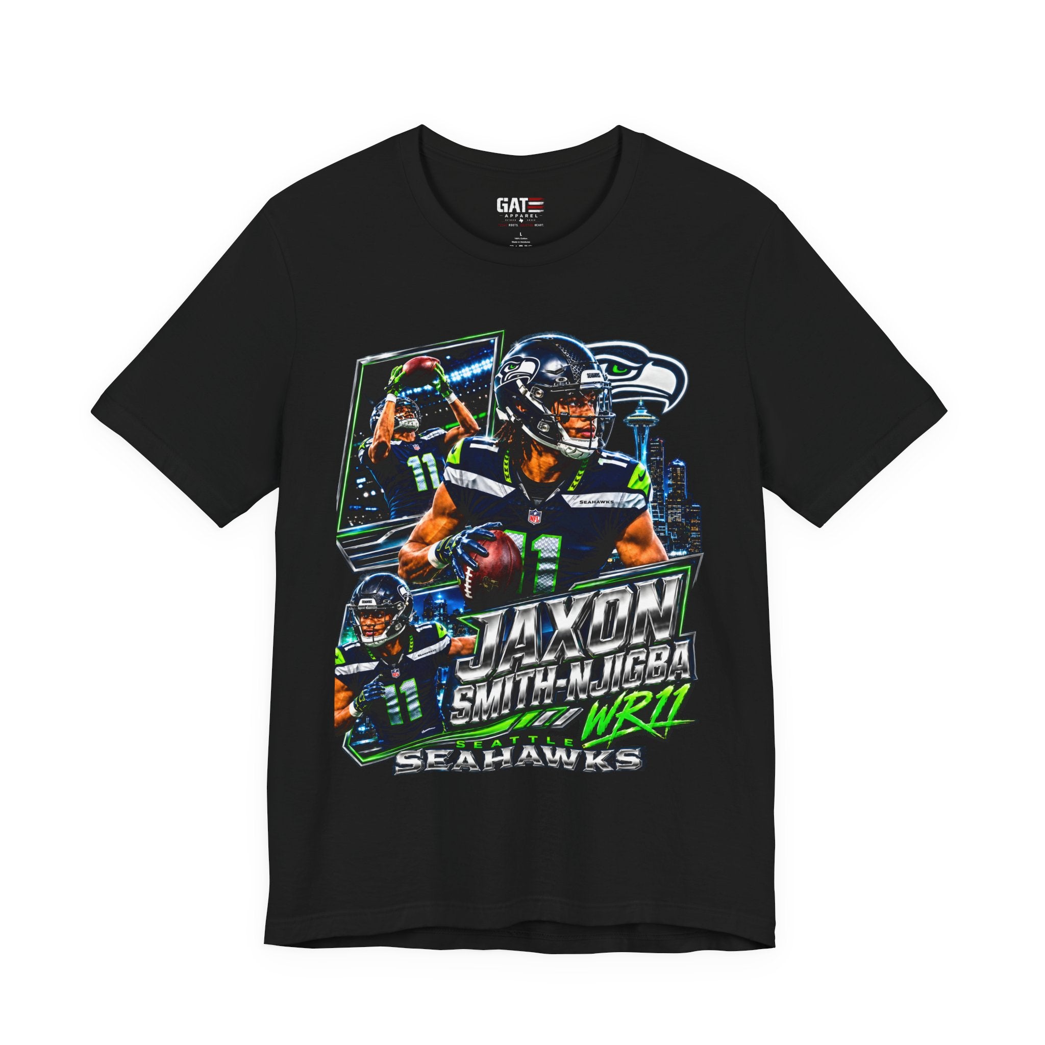Jaxson Smith-Njigba Tee Retro Player Graphic T-Shirt