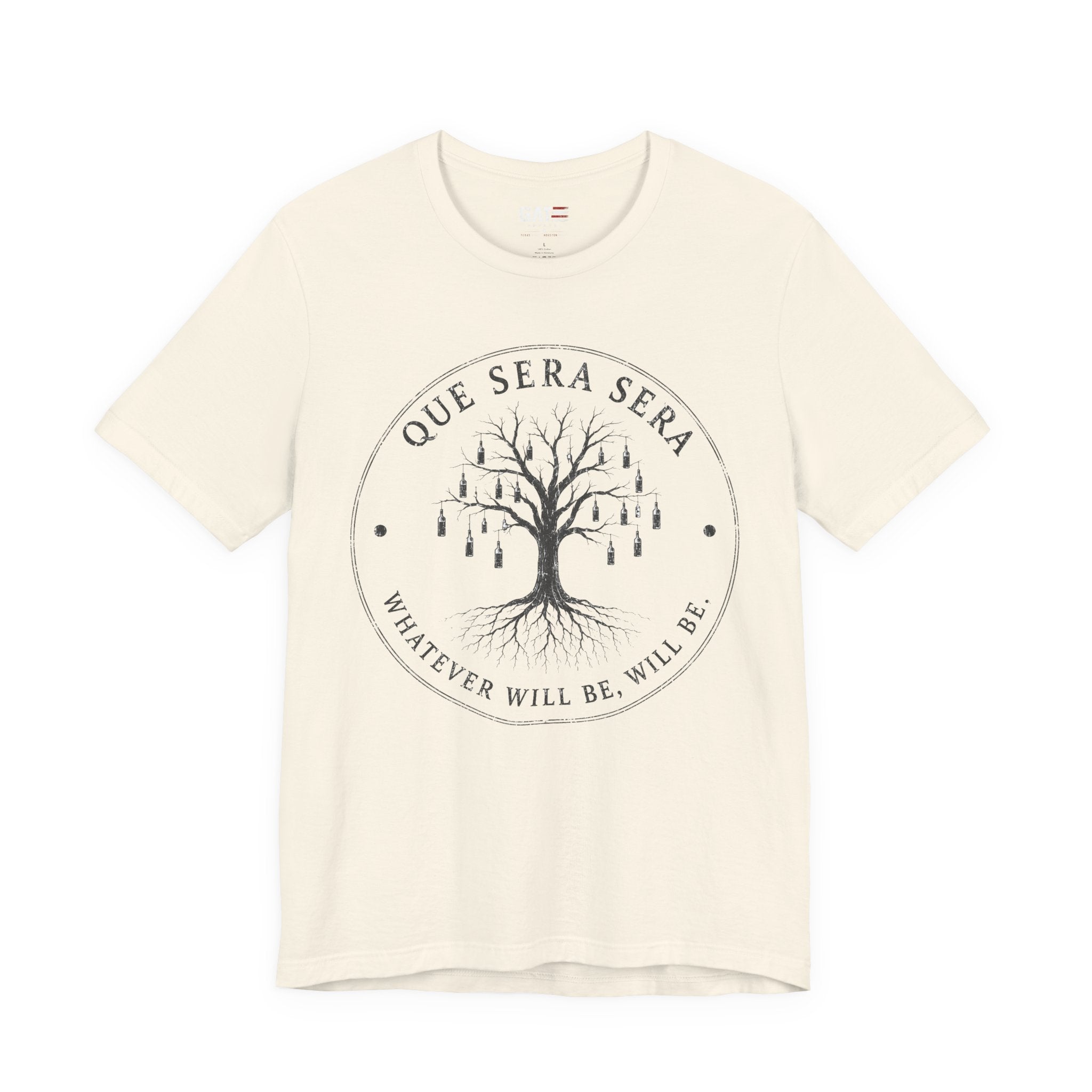 FromVille|Que Sera Sera Tree T-Shirt — "Whatever Will Be, Will Be" Casual Tee