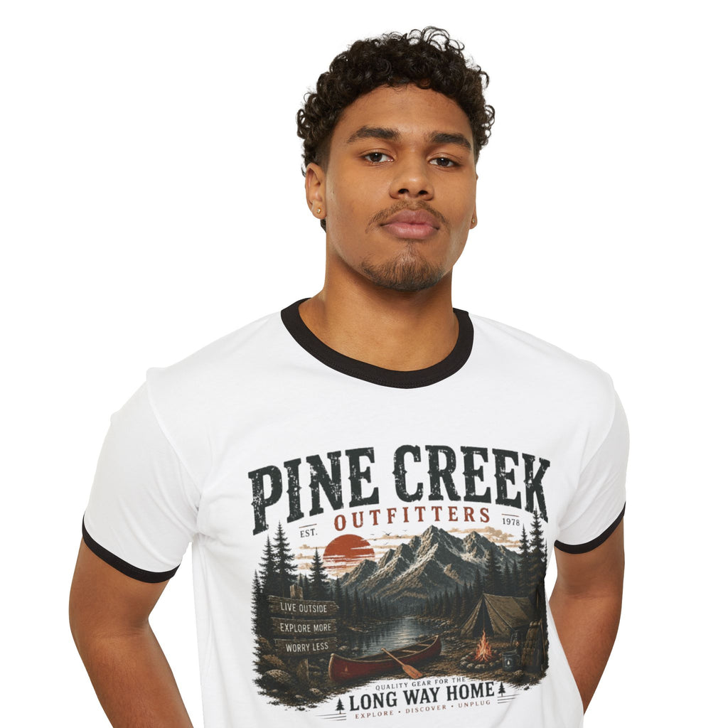 Pine Creek Outfitters 'A Long Way Home' Ringer T-Shirt