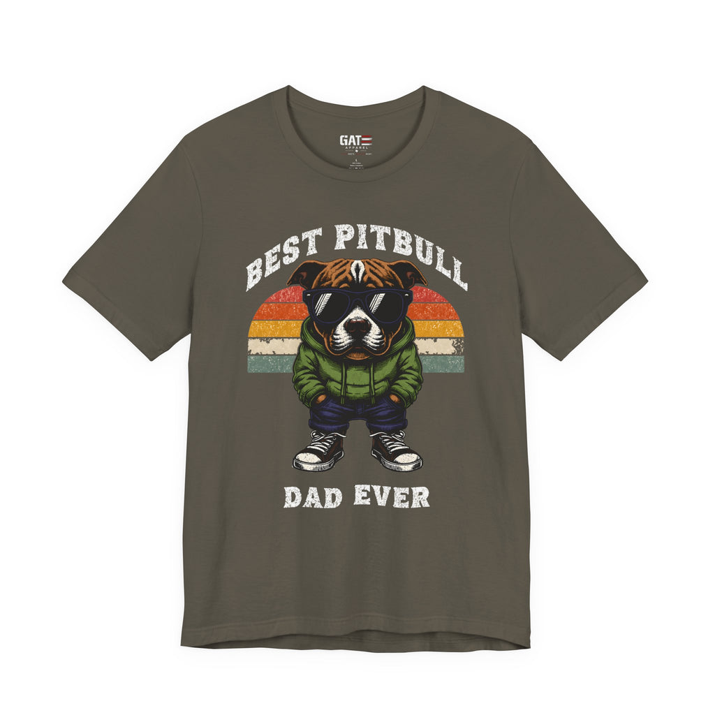 Best Pitbull Dad Ever T‑Shirt