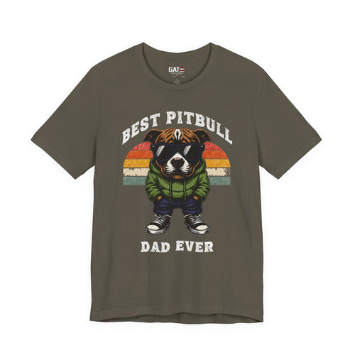 Best Pitbull Dad Ever Shirt | Dog Dad Tee