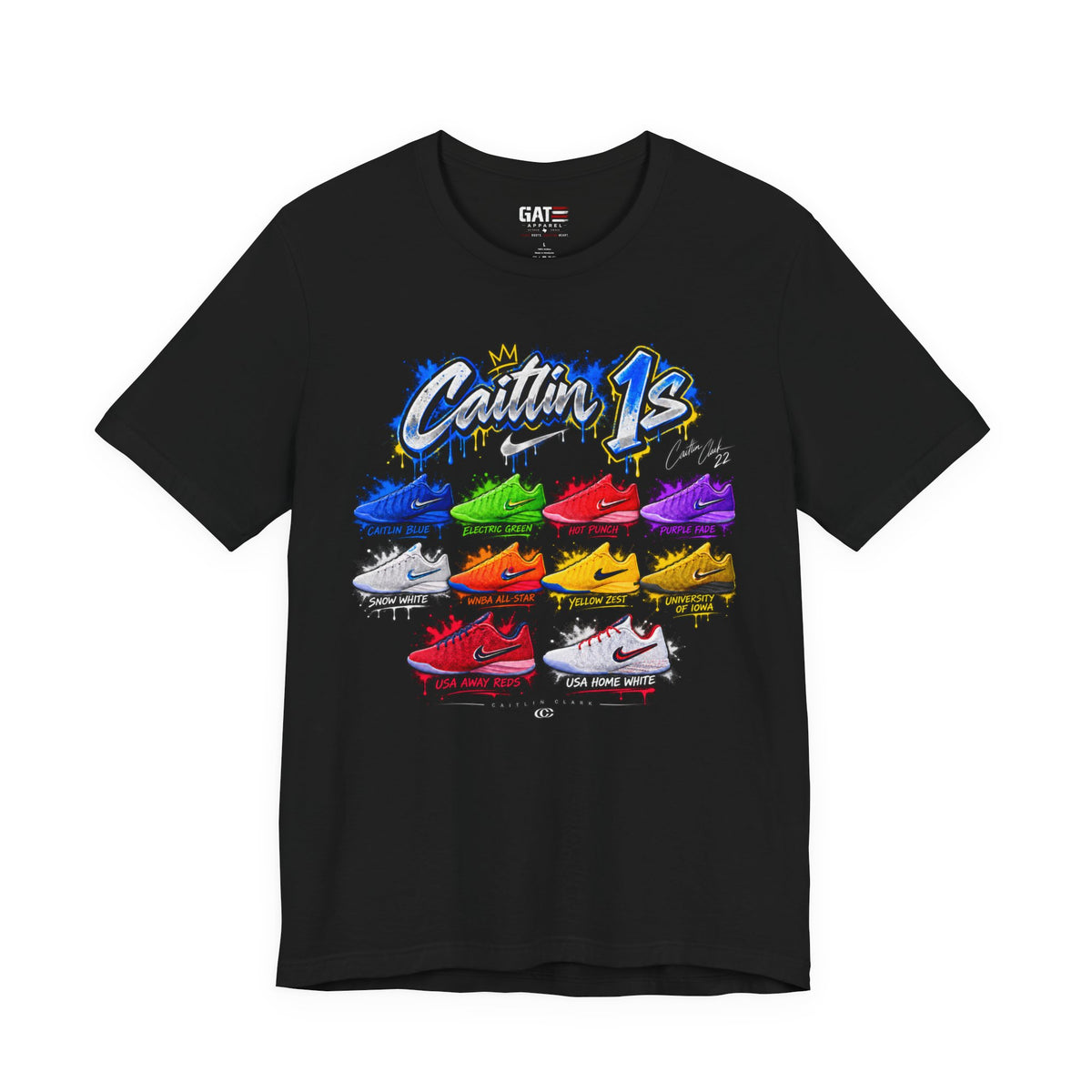 Caitlin Clark Caitlin 1s Sneaker Shirt | Indiana Fever Tee
