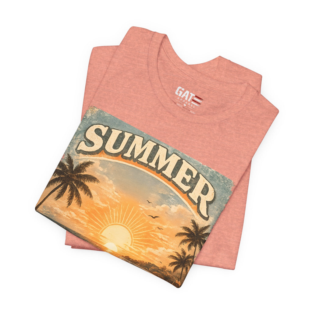 Du Bist Gut Genug Shirt, You Are Enough Tee, Summer Beach Sunset Graphic Shirt, German Quote Retro Aesthetic Tee