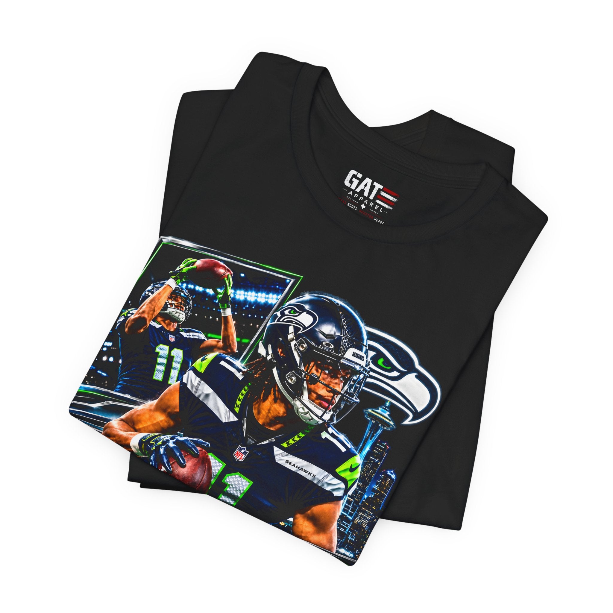 Jaxson Smith-Njigba Tee Retro Player Graphic T-Shirt