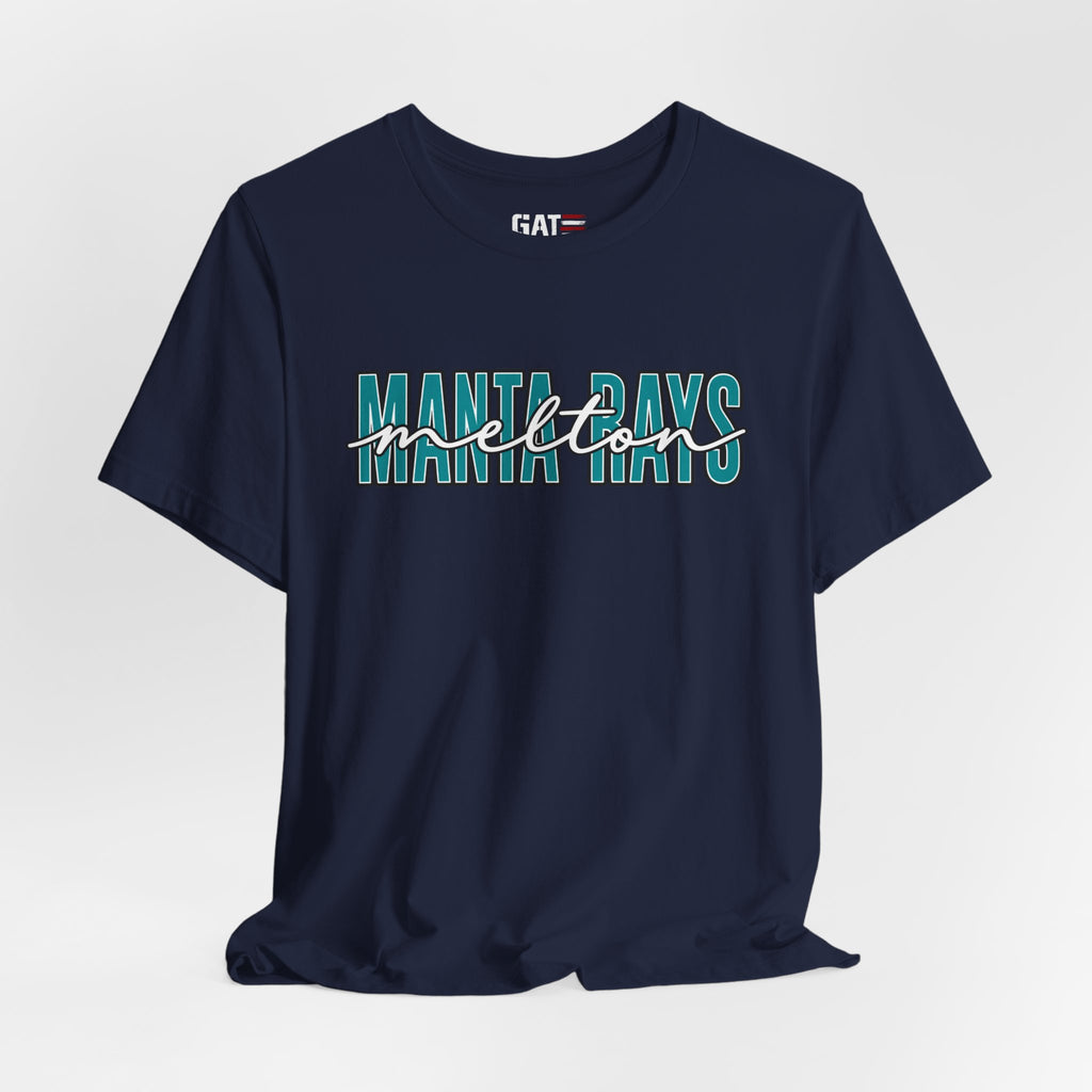 Melton Elementary Script Tee Teal