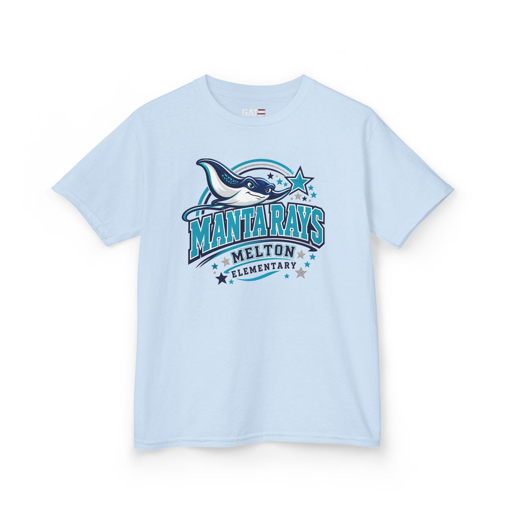 Melton Kids Tee Mantarays School T-Shirt — Melton Elementary Mascot Tee