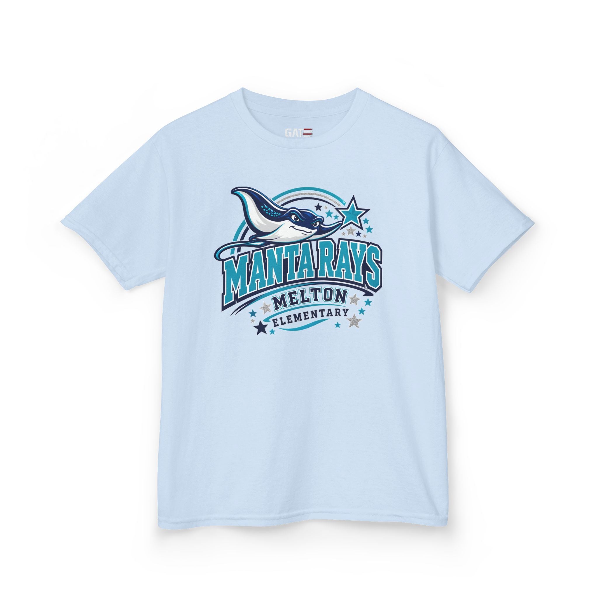 Melton Kids Tee Mantarays School T-Shirt — Melton Elementary Mascot Tee