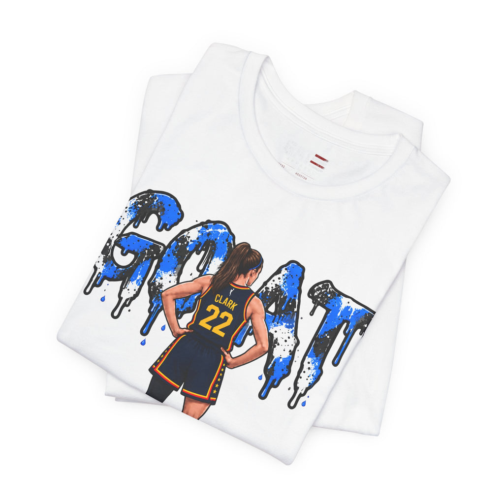 Caitlin Clark Caitlin 1s GOAT Blue Paint Sneaker Shirt