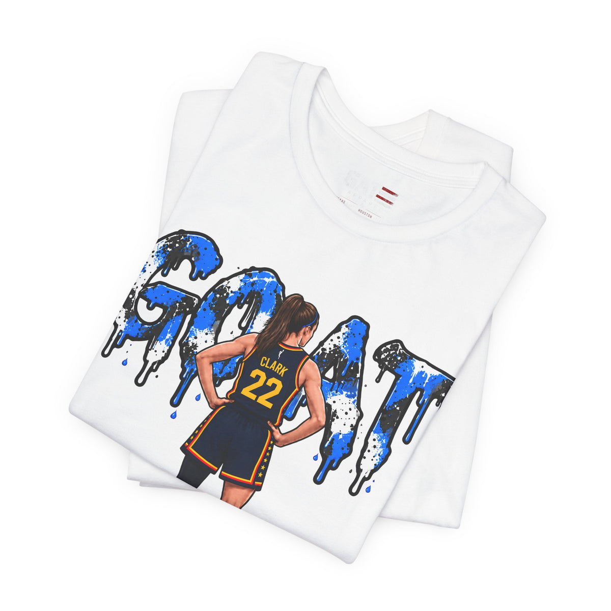 Caitlin Clark Caitlin 1s GOAT Blue Paint Sneaker Shirt