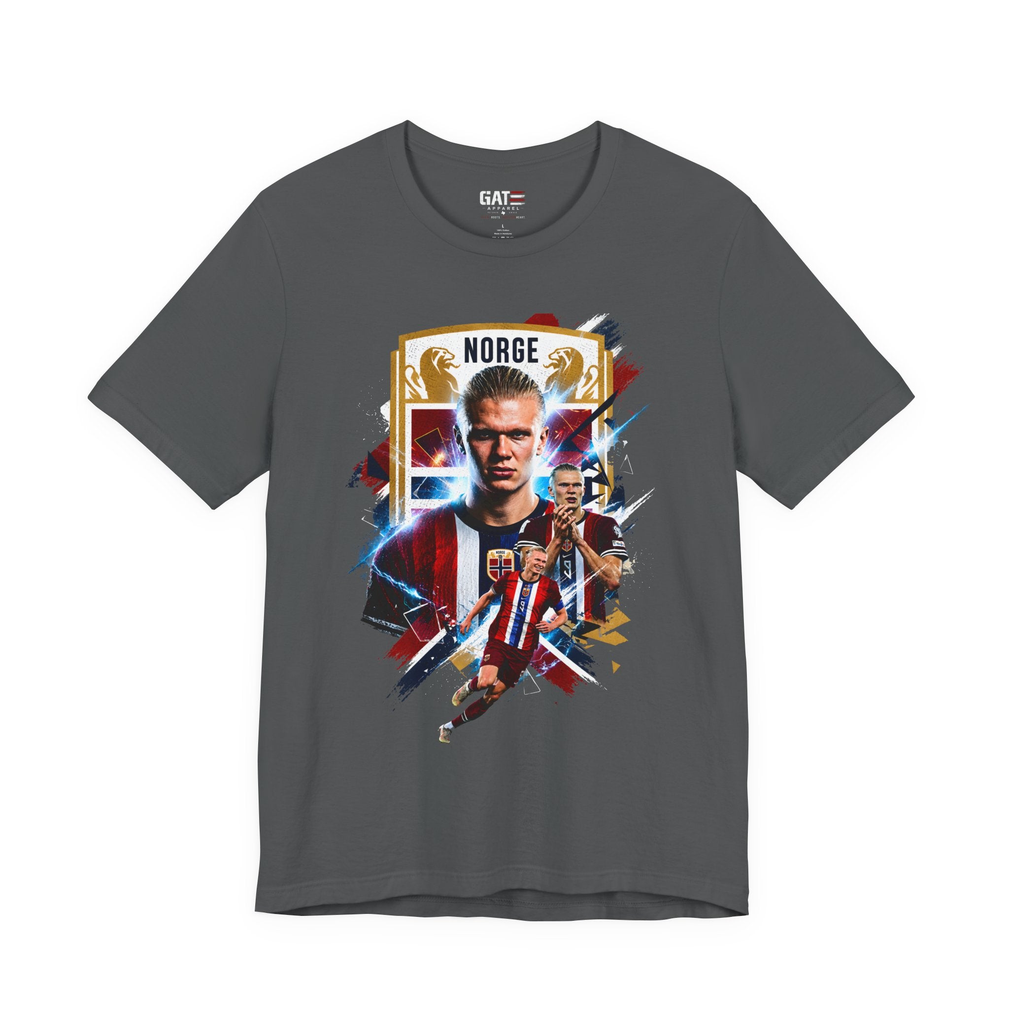 Erling Haaland|Norwegian Soccer|Patriotic Football Graphic T-Shirt