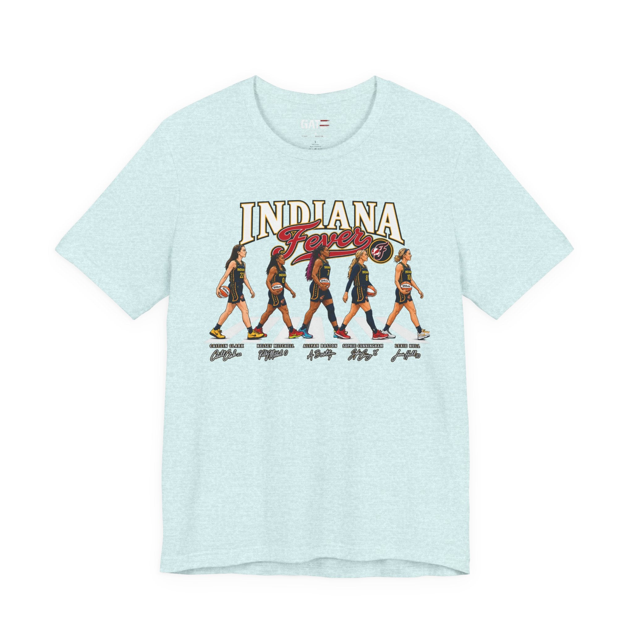 Indiana Fever Team Shirt|Caitlin Clark|Sophie Cunningham Retro Abbey Road Basketball Tee