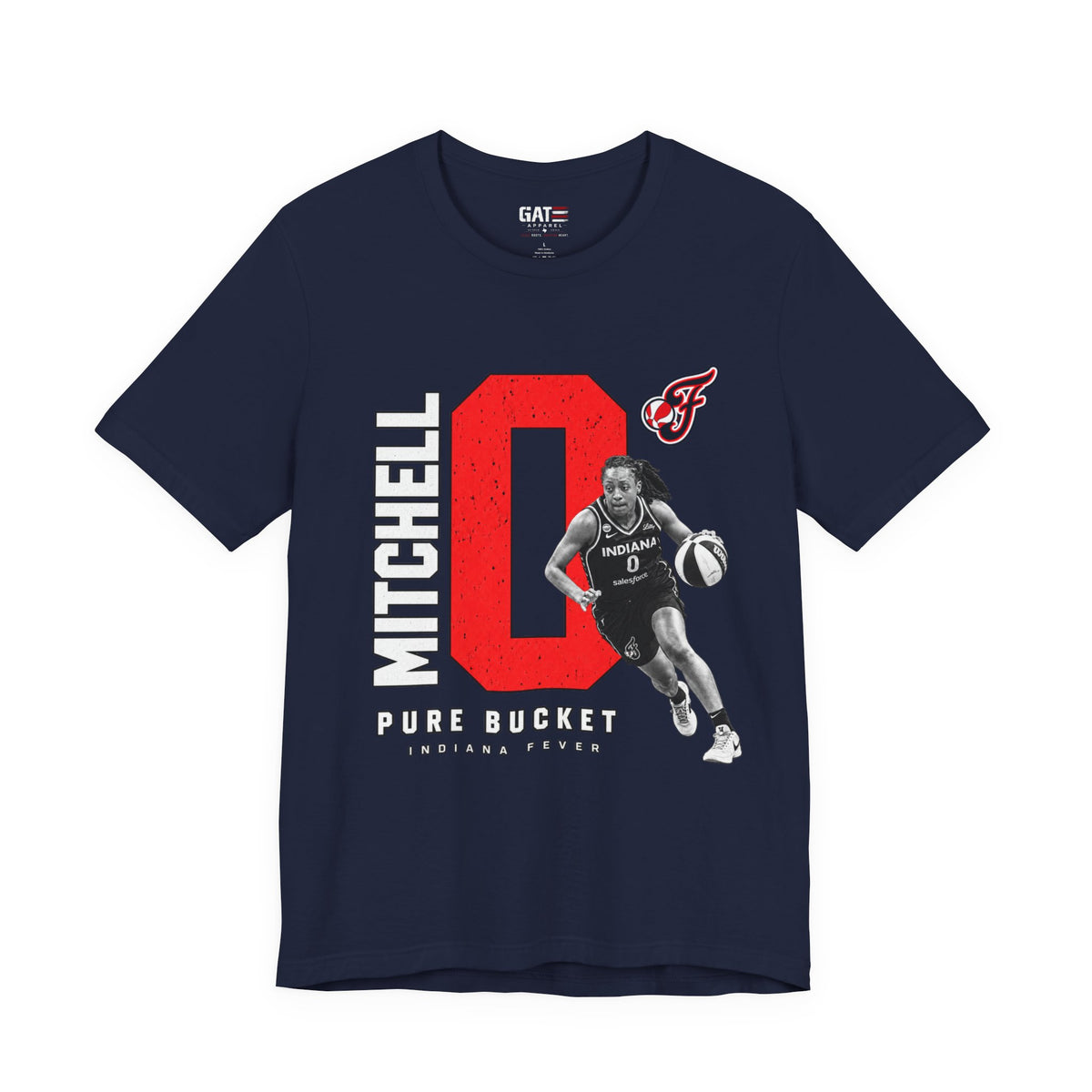Kelsey Mitchell Shirt | Indiana Fever WNBA Basketball Tee