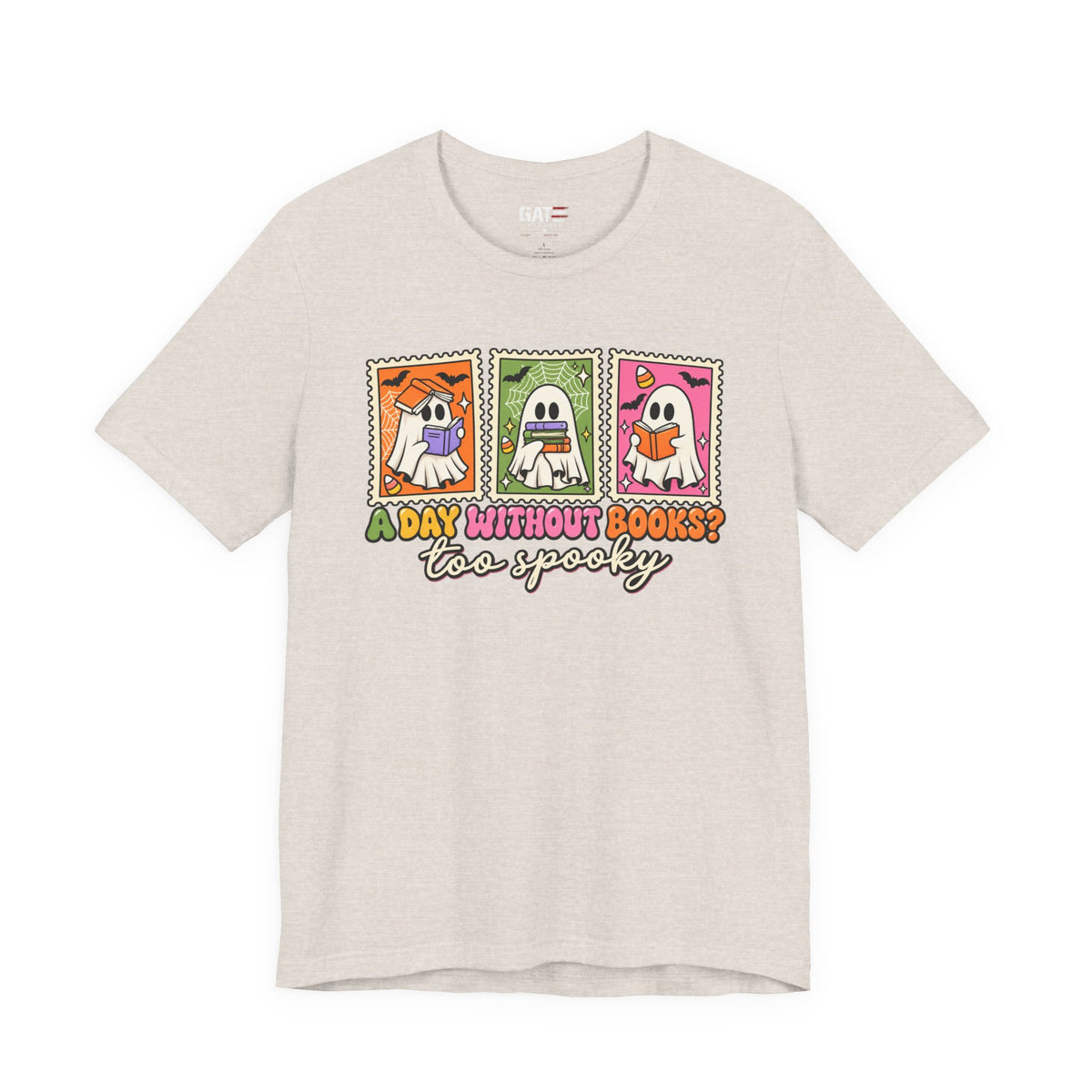 Halloween Book Lover Shirt – A Day Without Books Is Too Spooky – product photo