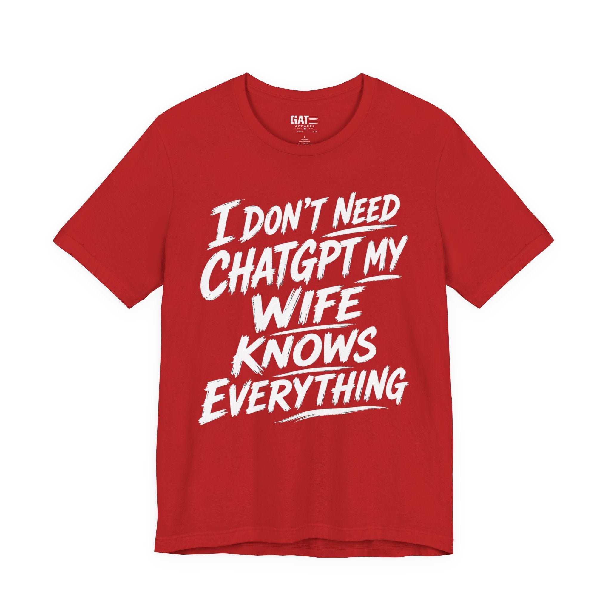 I Don't Need ChatGPT My Wife Knows Everything T-Shirt