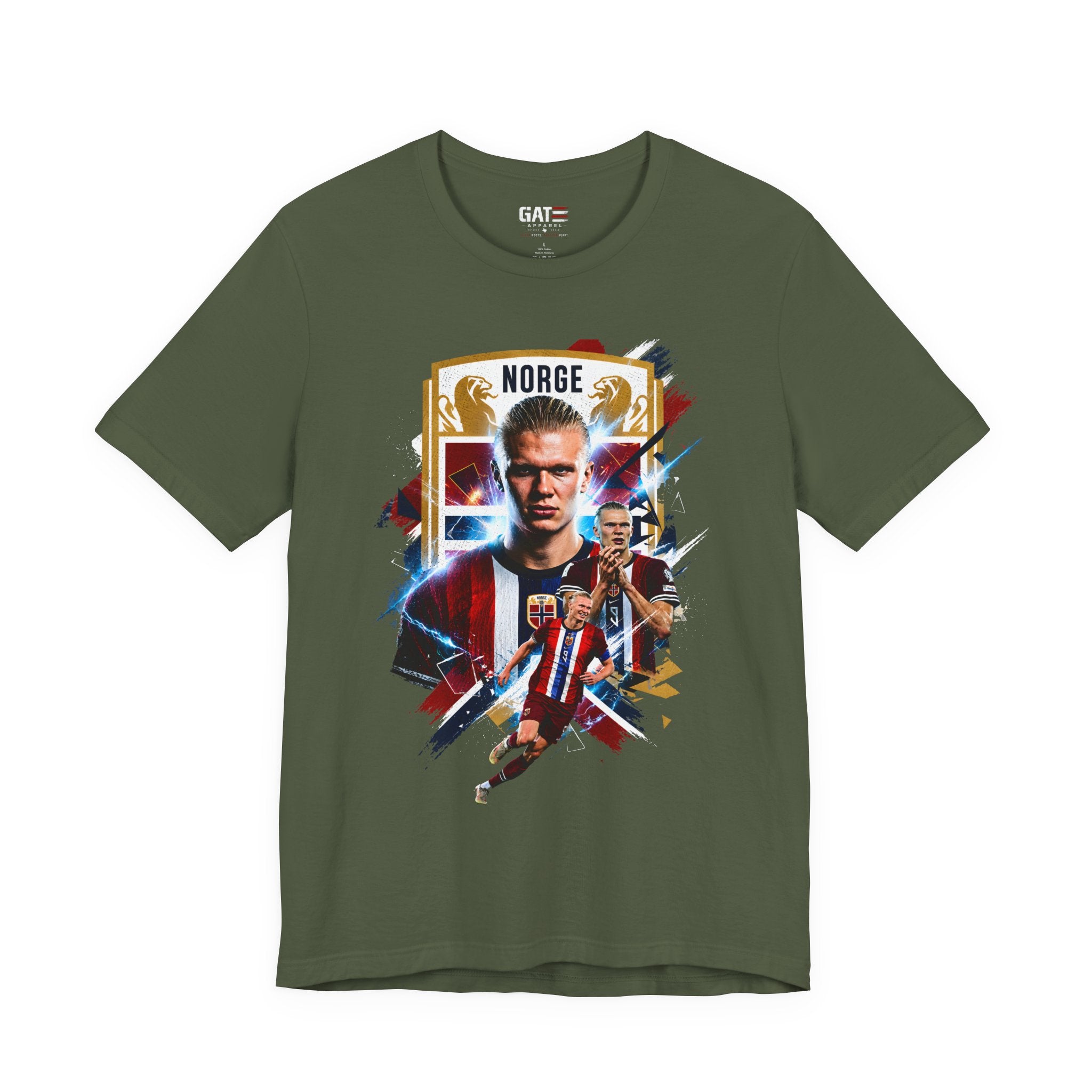 Erling Haaland|Norwegian Soccer|Patriotic Football Graphic T-Shirt
