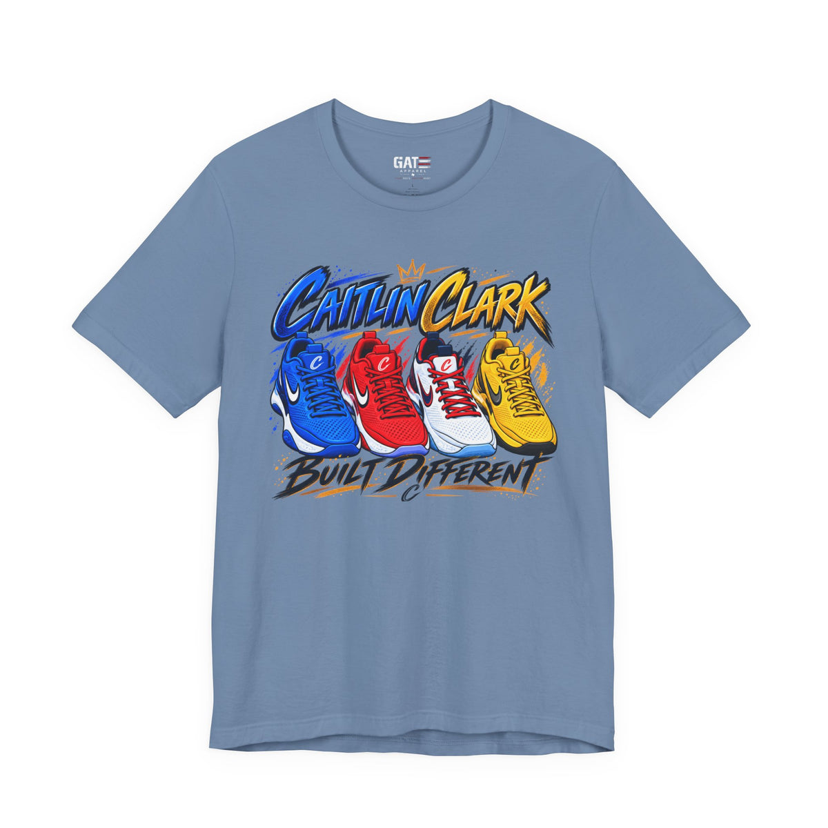 Caitlin Clark Built Different Sneaker Shirt | Indiana Fever Tee