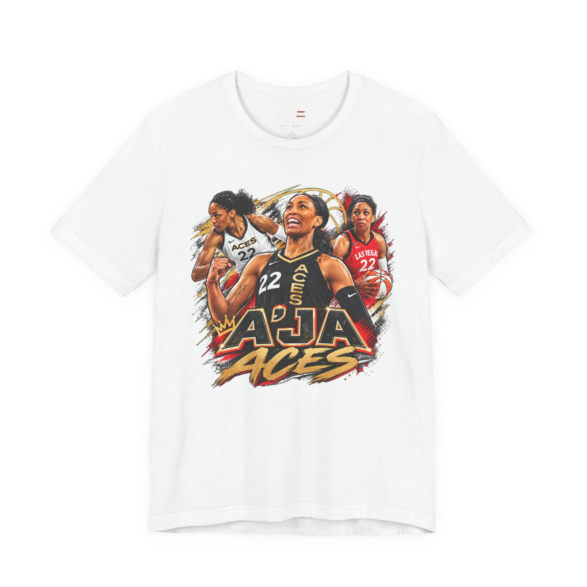 A'ja Wilson Las Vegas Aces Shirt – WNBA Basketball Graphic Tee product mockup 2