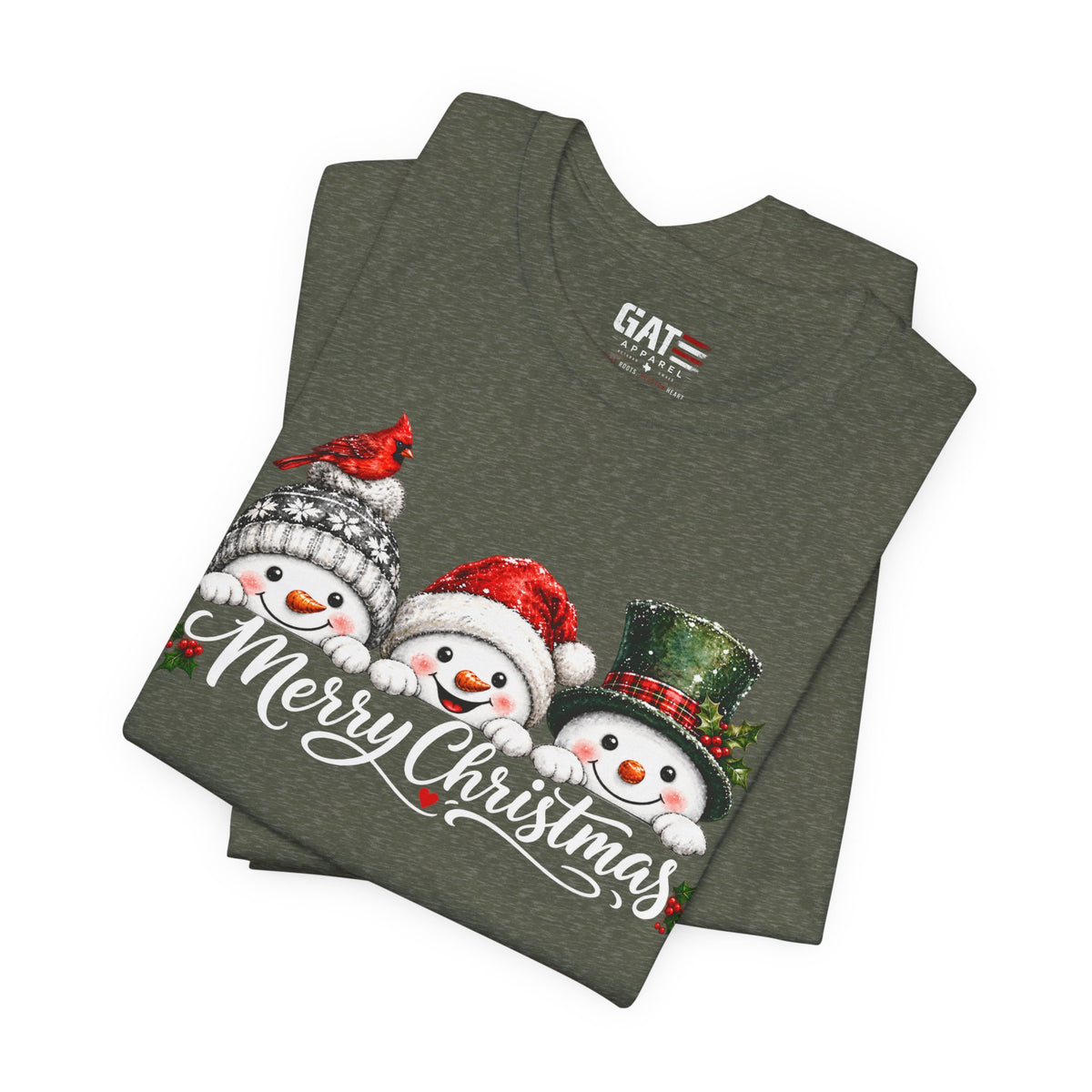 Merry Christmas Snowman Shirt - product mockup view 27