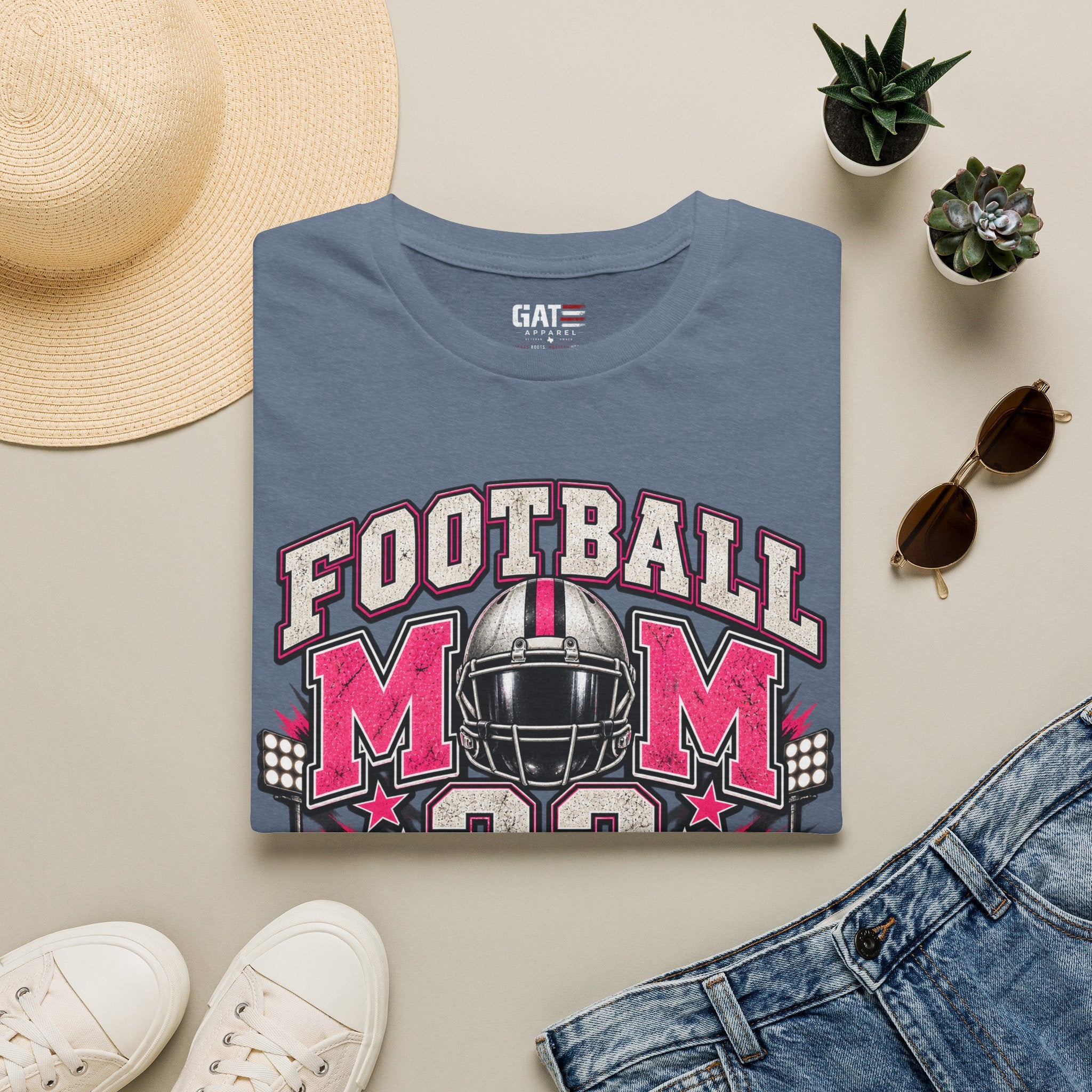 Football Mom Personalized Shirt Custom Player Name Number Game Day Tee
