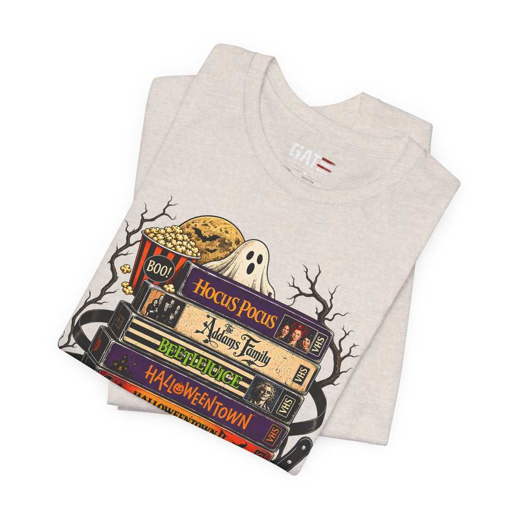 Halloween Movie Stack Shirt | Spooky Classics Tee