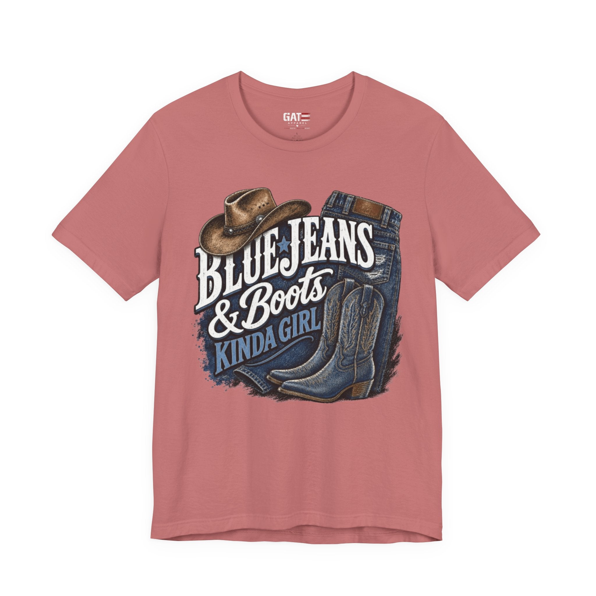 Blue Jeans & Boots Kinda Girl Country Cowgirl T‑Shirt