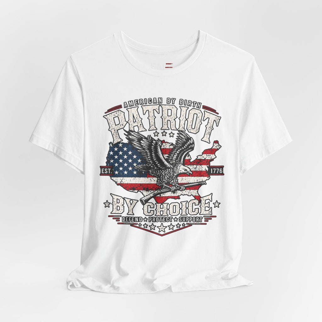 Patriot by Choice Shirt | American Flag Eagle Tee