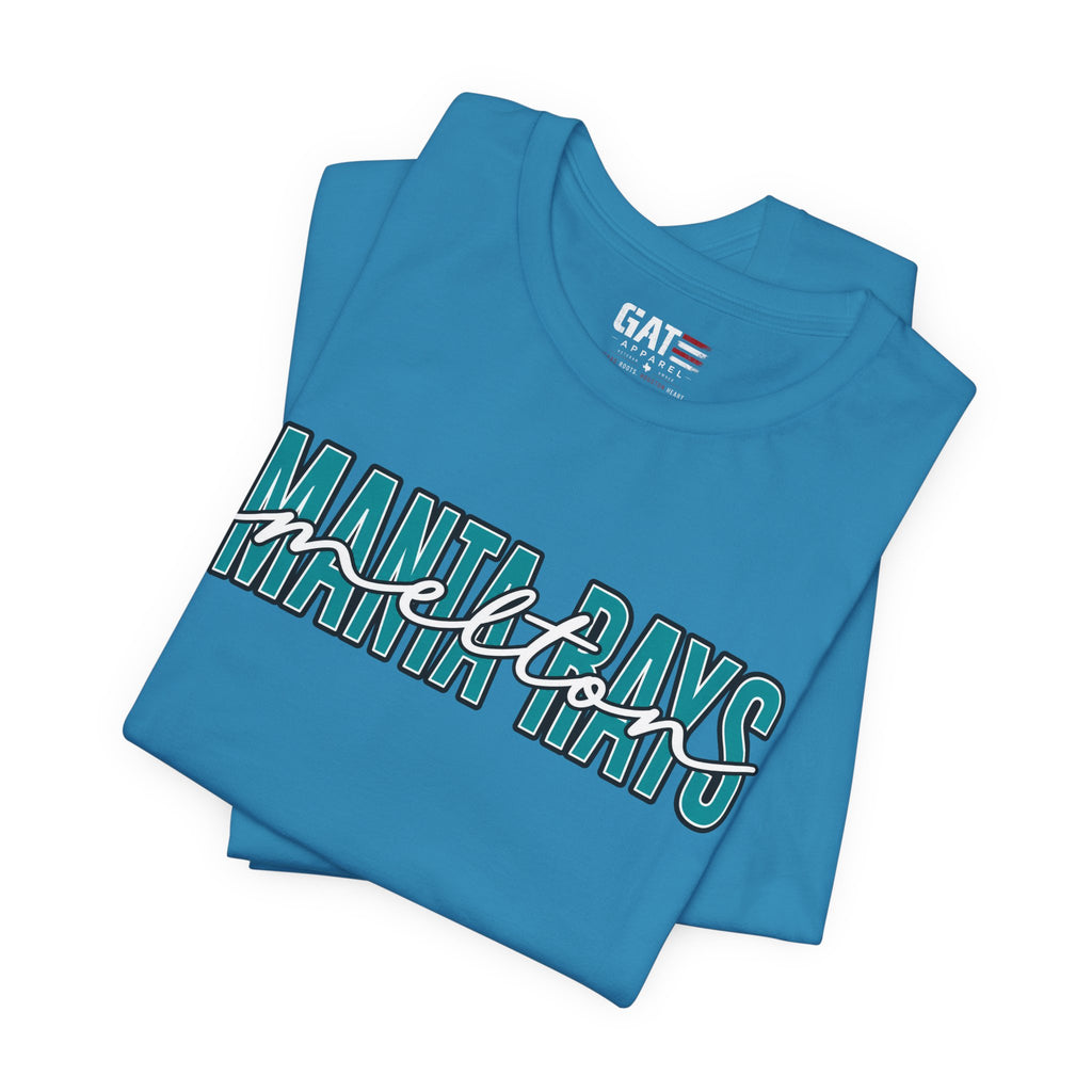 Melton Elementary Script Tee Teal
