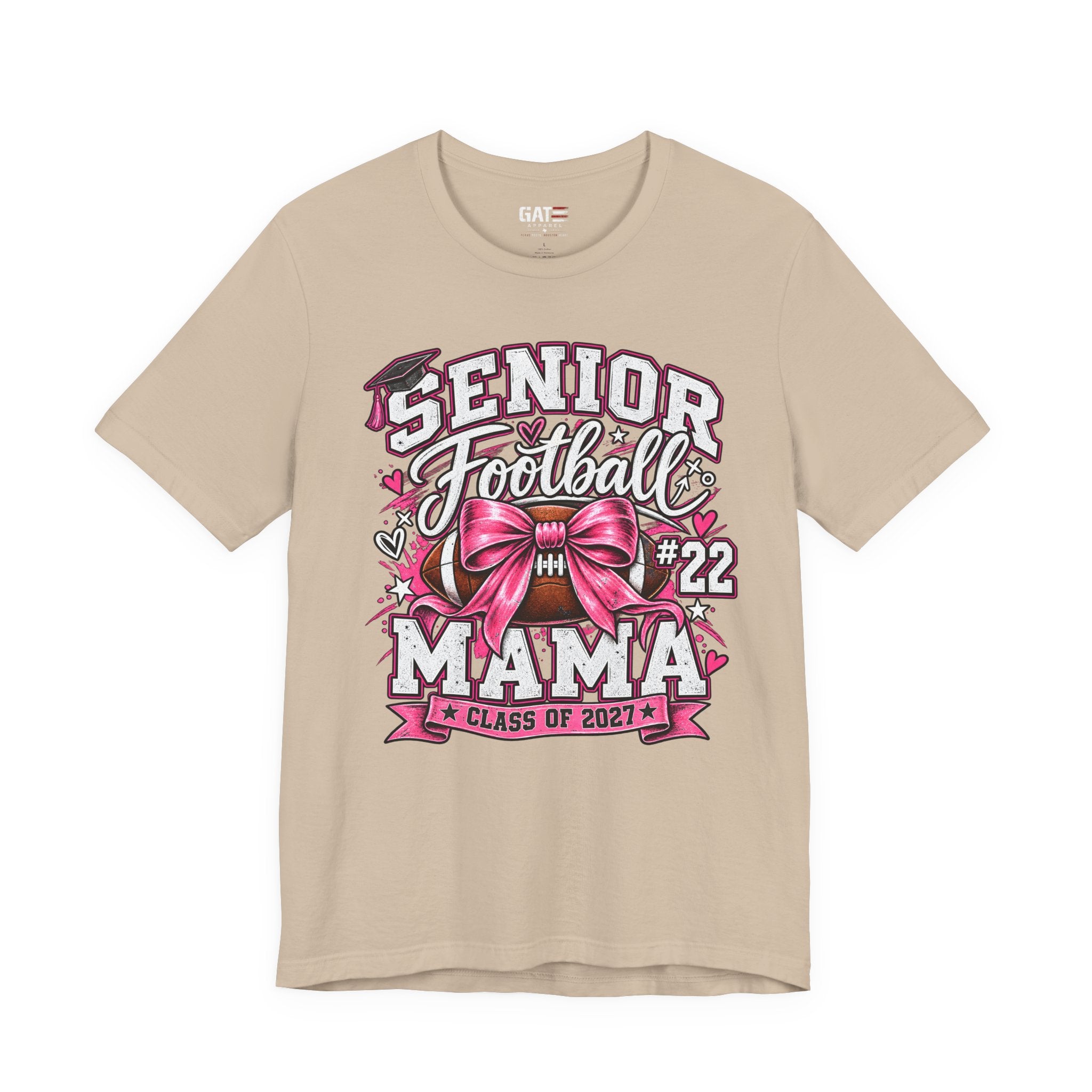 Football Mom Personalized Shirt Custom Player Name Number Helmet Game Day Tee