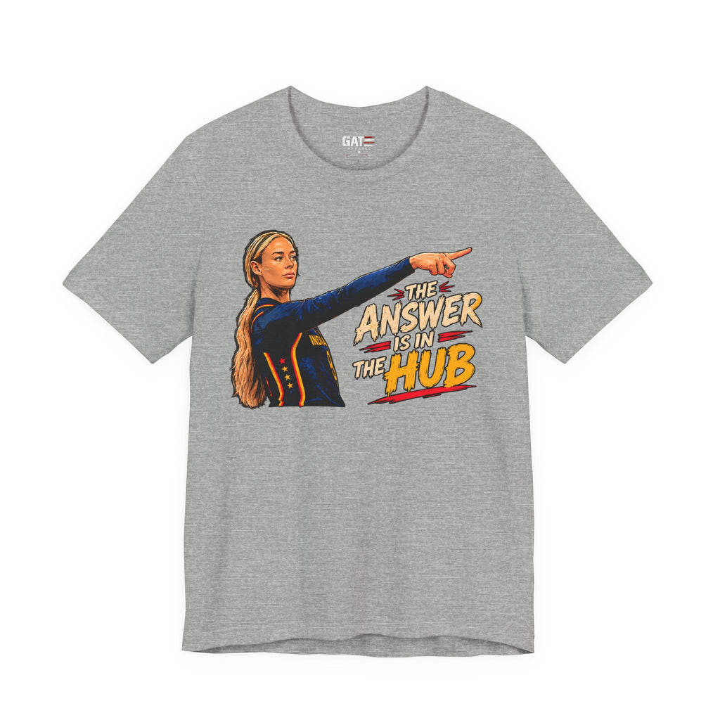 The Answer Is In The Hub Shirt | School Graphic Tee